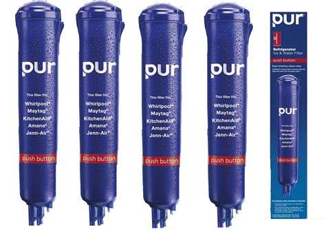 Pur W10186667, 4396710, 4396841 Push Button Refrigerator Water Filter