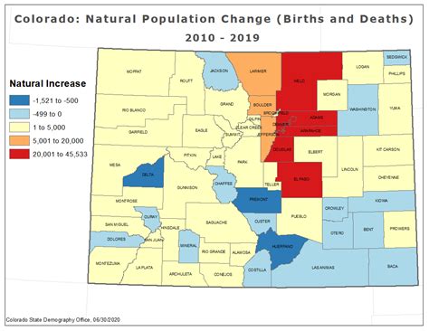 Colorado Population Map