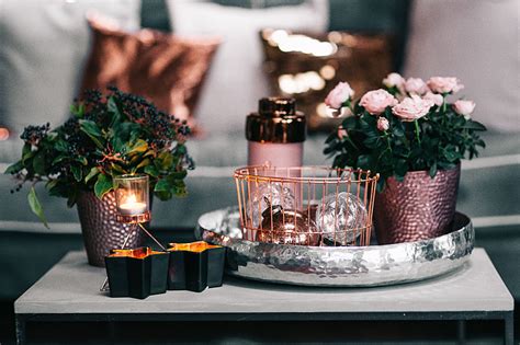 Royalty-Free photo: Side table with pink decorations | PickPik