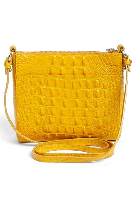 Brahmin Melbourne Mimosa Crossbody Bag in Gold (Anthracite) | Lyst