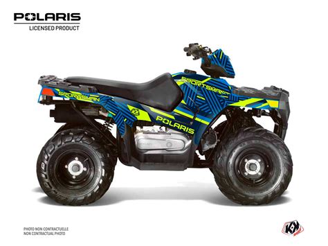 Polaris 110 Sportsman ATV Epik Graphic Kit Blue - Kutvek Kit Graphik