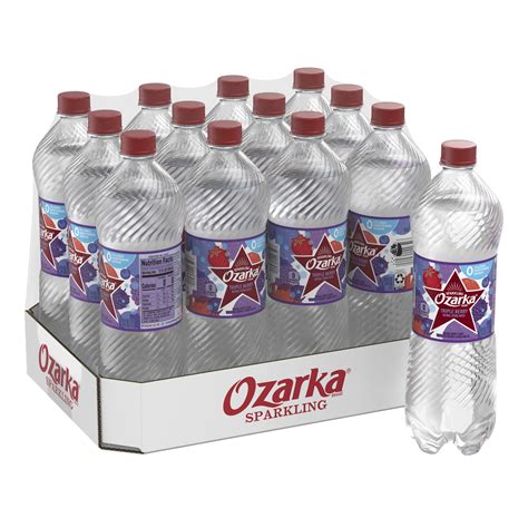 Ozarka Sparkling Water, Triple Berry, 33.8 oz. Bottles (Pack of 12) - Walmart.com