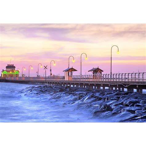 St Kilda Pier Sunset Wall Art | The Canvas Art Factory Australia