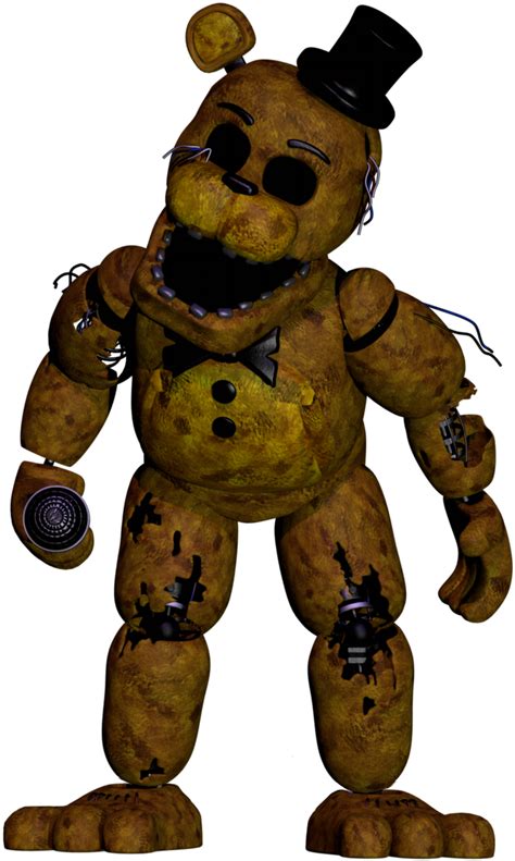Withered Golden Freddy full body by DeviManX on DeviantArt