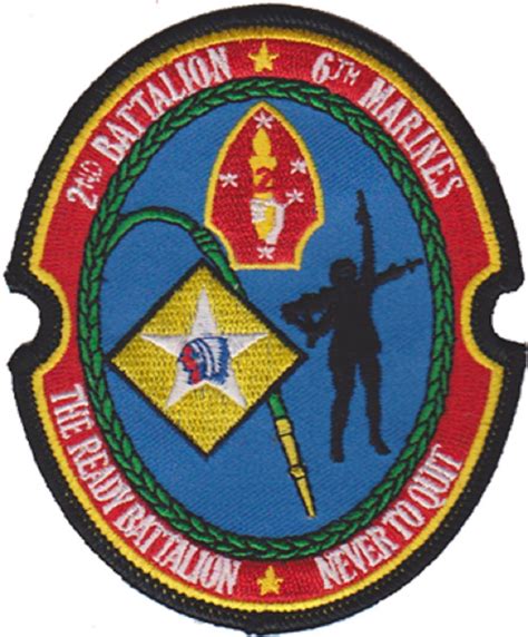 USMC 2nd Battalion 6th Marines PATCH IRAQ OIF Patch The Ready Battalion ...