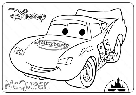 Disney Cars Lightning Mcqueen Coloring Pages