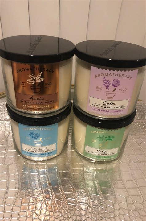 B&BW Aromatherapy 2019 Test Candles on Mercari | Bath body works ...