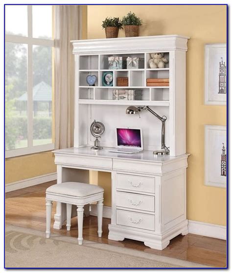 White Girls Desk With Hutch - Desk : Home Design Ideas #B1Pmq16P6l76409