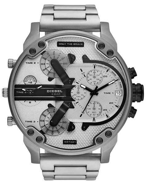 DIESEL Wrist Watch in Light Grey (Gray) for Men - Lyst