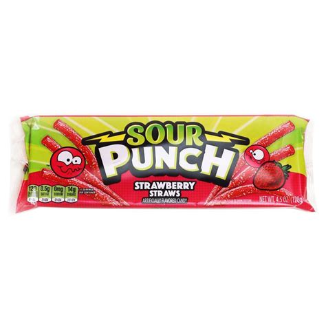 Sour Punch Strawberry Straws - Shop Candy at H-E-B