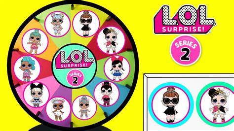 LOL SURPRISE SERIES 2 Toys Spinning Wheel Game | Lil Outrageous Littles Baby Dolls Spit Pee Cry ...