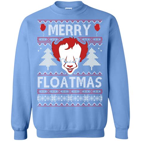 Pennywise Christmas Sweater: Merry Floatmas Sweater - RobinPlaceFabrics