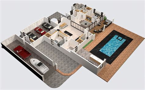 Residence 3d Floor Plan :: Behance