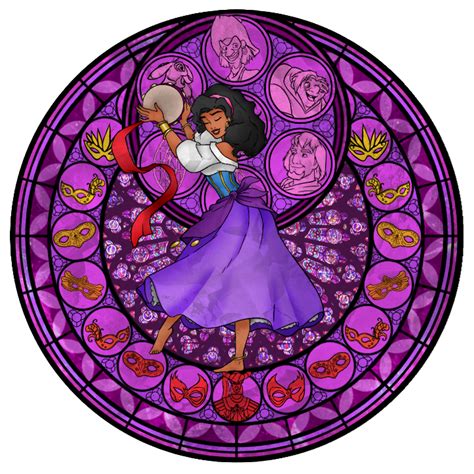 Esmeralda`s stained glass window - Disney Leading Ladies Fan Art (27969251) - Fanpop