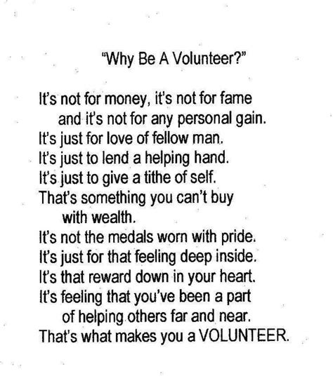 Volunteer poem- insert for NJHS and NHS volunteers and/or teachers | Volunteer quotes, Volunteer ...