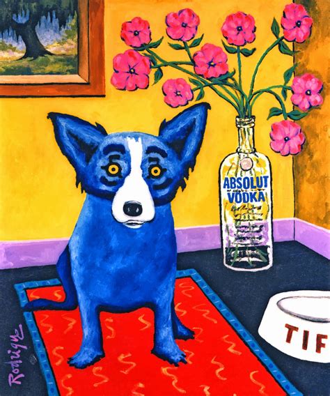 Musings of an Artist's Wife: Absolut Blue Dog