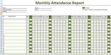 Work Attendance Register - 8+ Examples, Format, Pdf