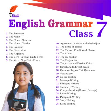 Class 7 English Grammar Book | Updated for Session 2024-25