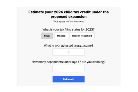 Calculate how much you would get from the expanded child tax credit ...