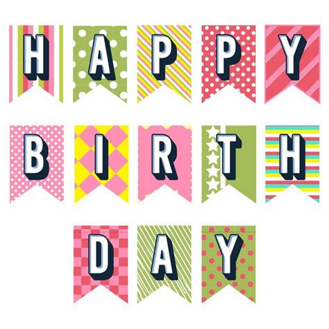 Happy+Birthday+Printable+Banner+Letters | Happy birthday banner printable, Birthday banner ...