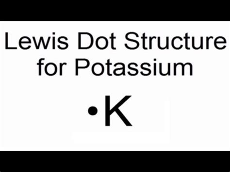 Potassium Lewis Dot Diagram Potassium Electron Silicon Sodiu