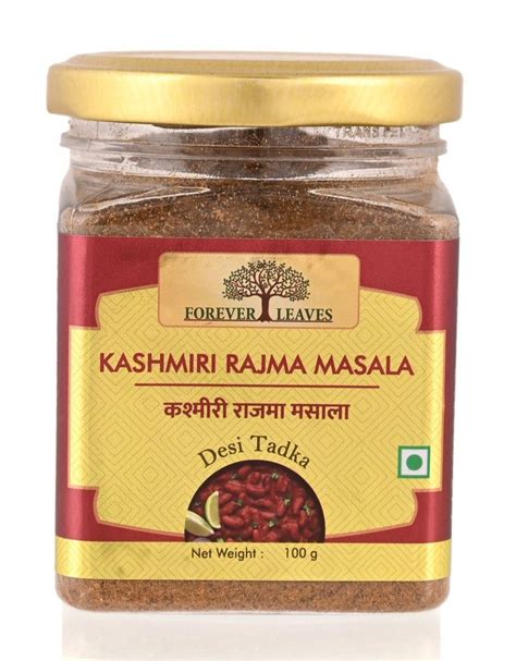 Forever Leaves Kashmiri Rajma Masala, Packaging Size: 100 gm, Packaging ...