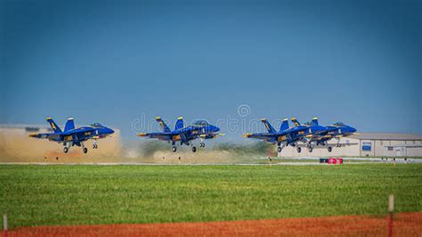 Group of Military Jets in Formation Flying To Perform in the Sky at an Air Show Editorial Stock ...