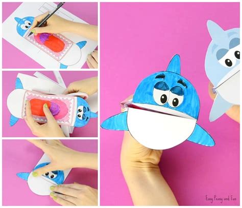 Printable Shark Puppet - Easy Peasy and Fun