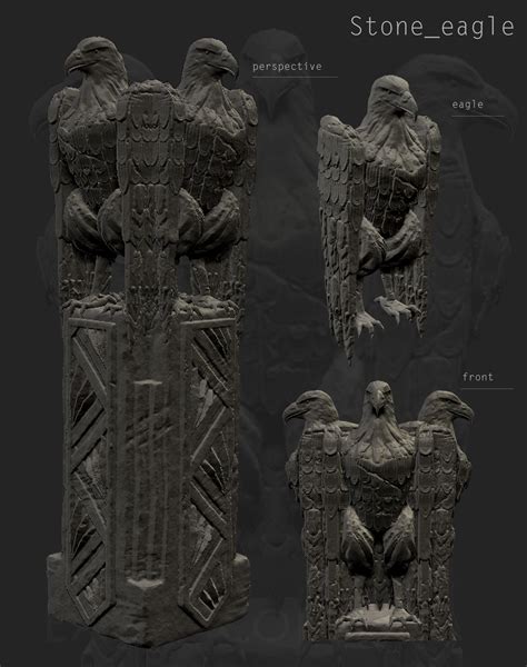 ArtStation - Stone eagle