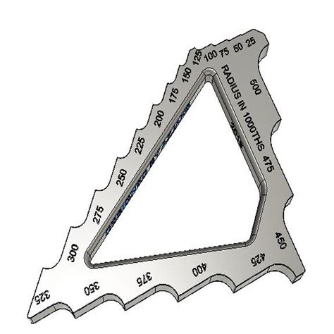 Radius gauge by AzJake | Download free STL model | Printables.com