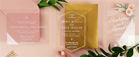 Acrylic Wedding Invitations | Cards and Pockets