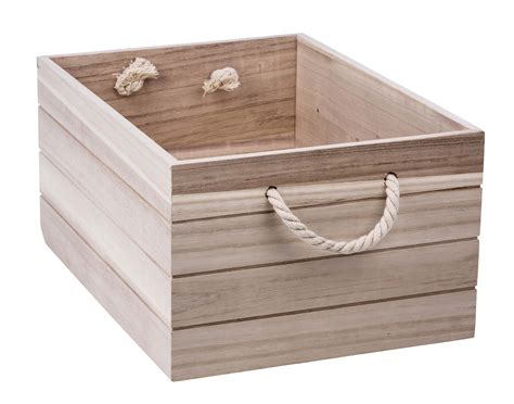 Natural Wooden Crate Large from Storage Box