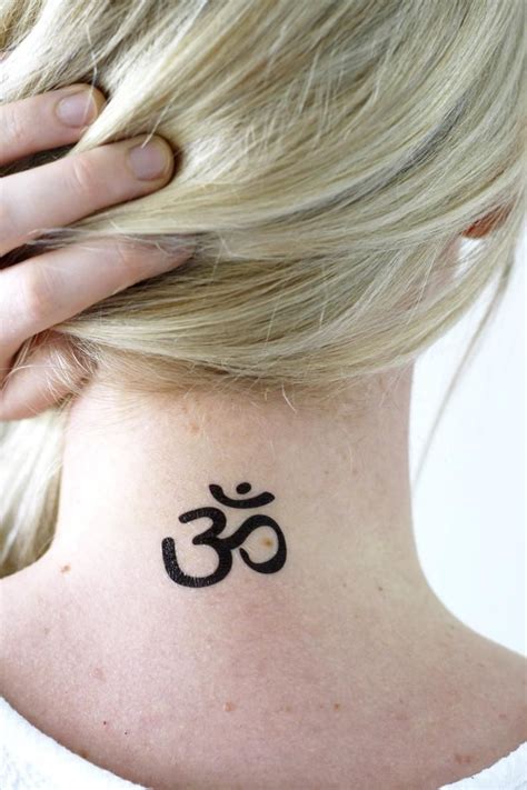 Om Tattoo / Aum Symbol Tattoo / Om Temporary Tattoo / - Etsy | Tattoos, Aum symbol, Om tattoo