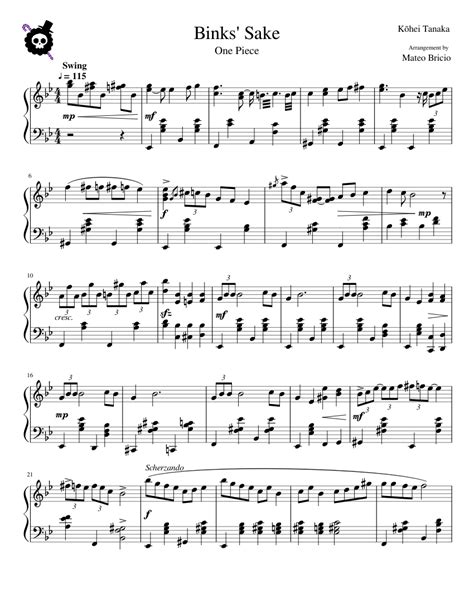 Download and print in PDF or MIDI free sheet music for One Piece ...