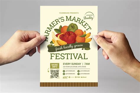 Farmers Market Flyer Templates [PSD, Ai, Vector] - BrandPacks