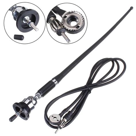 Universal Car Truck Stereo Radio 36cm Mast Antenna Aerial Roof Wing ...