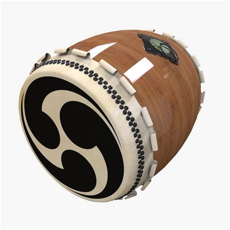 Taiko Japan Drum 3D Model - 3D Model | 3d model, Japan, Drums