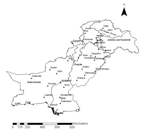 Pakistan Map Outline Sketch Coloring Page