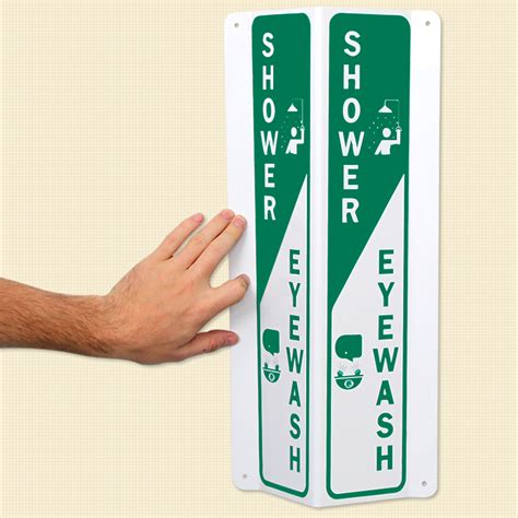 Emergency Shower & Eyewash Projecting Sign