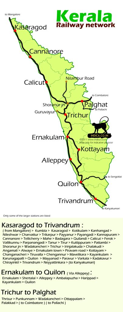 Rail Map India Kerala Railway Map | Images and Photos finder