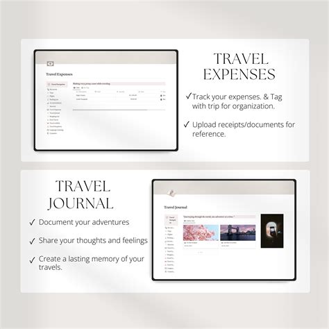 Notion Travel Planner Template, Notion Planner, Travel Journal, Travel ...