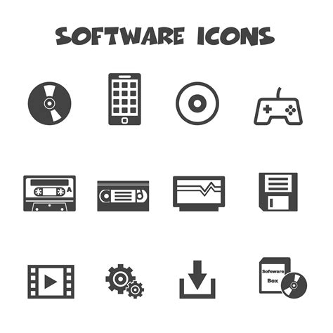 software icons symbol 673068 Vector Art at Vecteezy