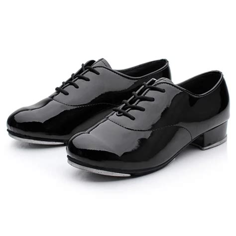 Mens Dance Shoes Sneakers Round Toe Lace Up Men Dance Shoes for Tap Dancing Comfortable Male ...