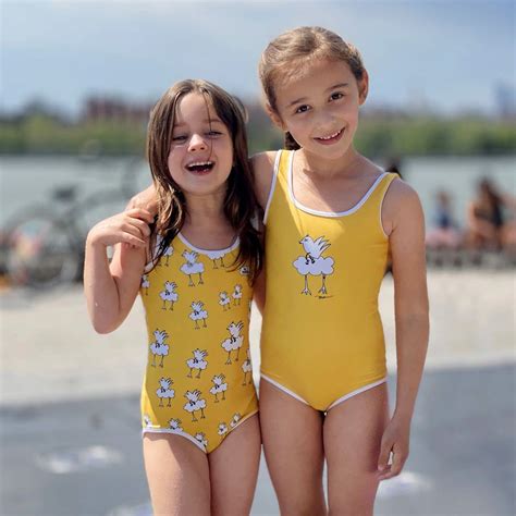 Barbara Birdie Kids Swim-Dance-Playsuit | Little girl swimsuits, Kids swimming, Girls one piece ...