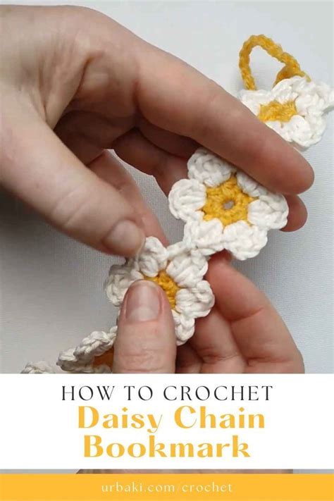 How to Crochet Daisy Chain Bookmark in 2024 | Crochet daisy, Crochet bookmark pattern, Crochet ...