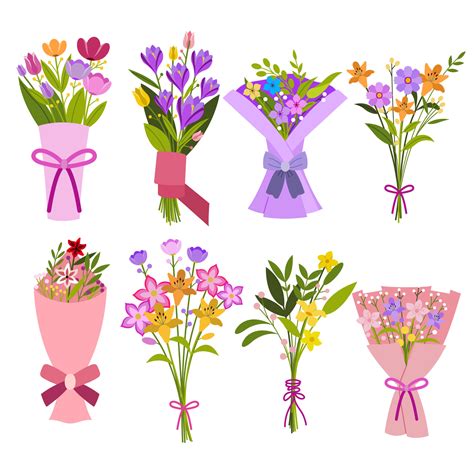 Flower Bouquet Vector Art, Icons, and Graphics for Free Download