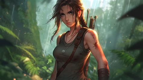 Jungle Adventure Lara Croft Wallpaper - Free Desktop Background