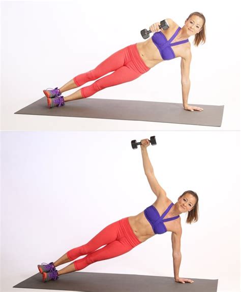 Side Plank With Weight | Side Plank Variations | POPSUGAR Fitness Photo 12