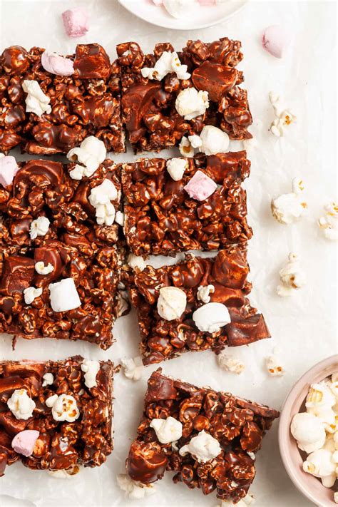 Chocolate Popcorn Bars - It's Not Complicated Recipes