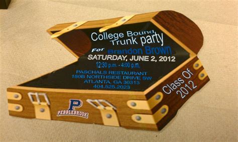 College bound trunk party invitation | Trunk party, Party invite design ...